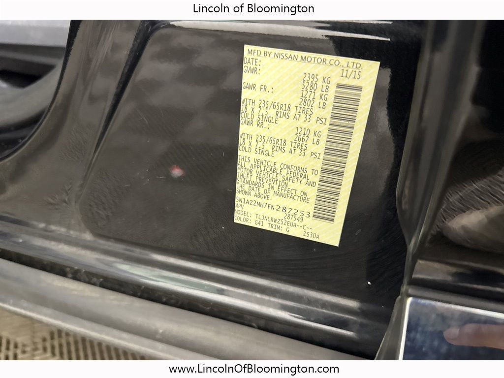 Used 2015 Nissan Murano SL w/ SL Technology Package image 72