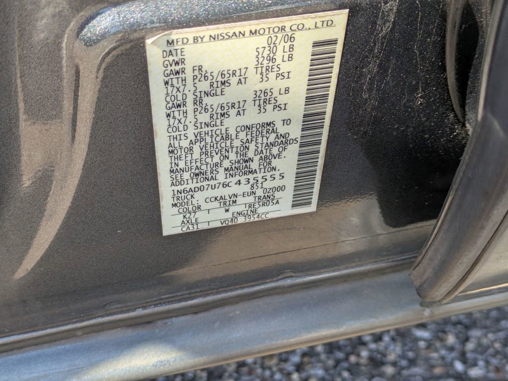 Used 2006 Nissan Frontier LE w/ (H01) Rockford Fosgate Pkg image 32