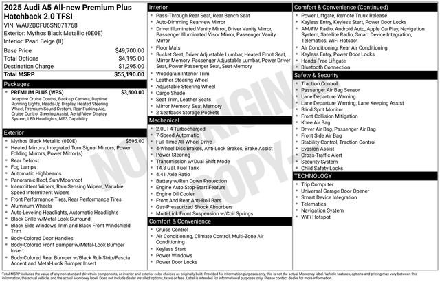 Certified 2025 Audi A5 2.0T Premium w/ Premium Plus AWD/4WD image 2