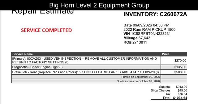 Used 2022 RAM 1500 Big Horn AWD/4WD image 14