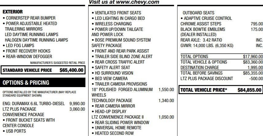 Used 2025 Chevrolet Silverado 3500 LTZ w/ LTZ Plus Package AWD/4WD image 2