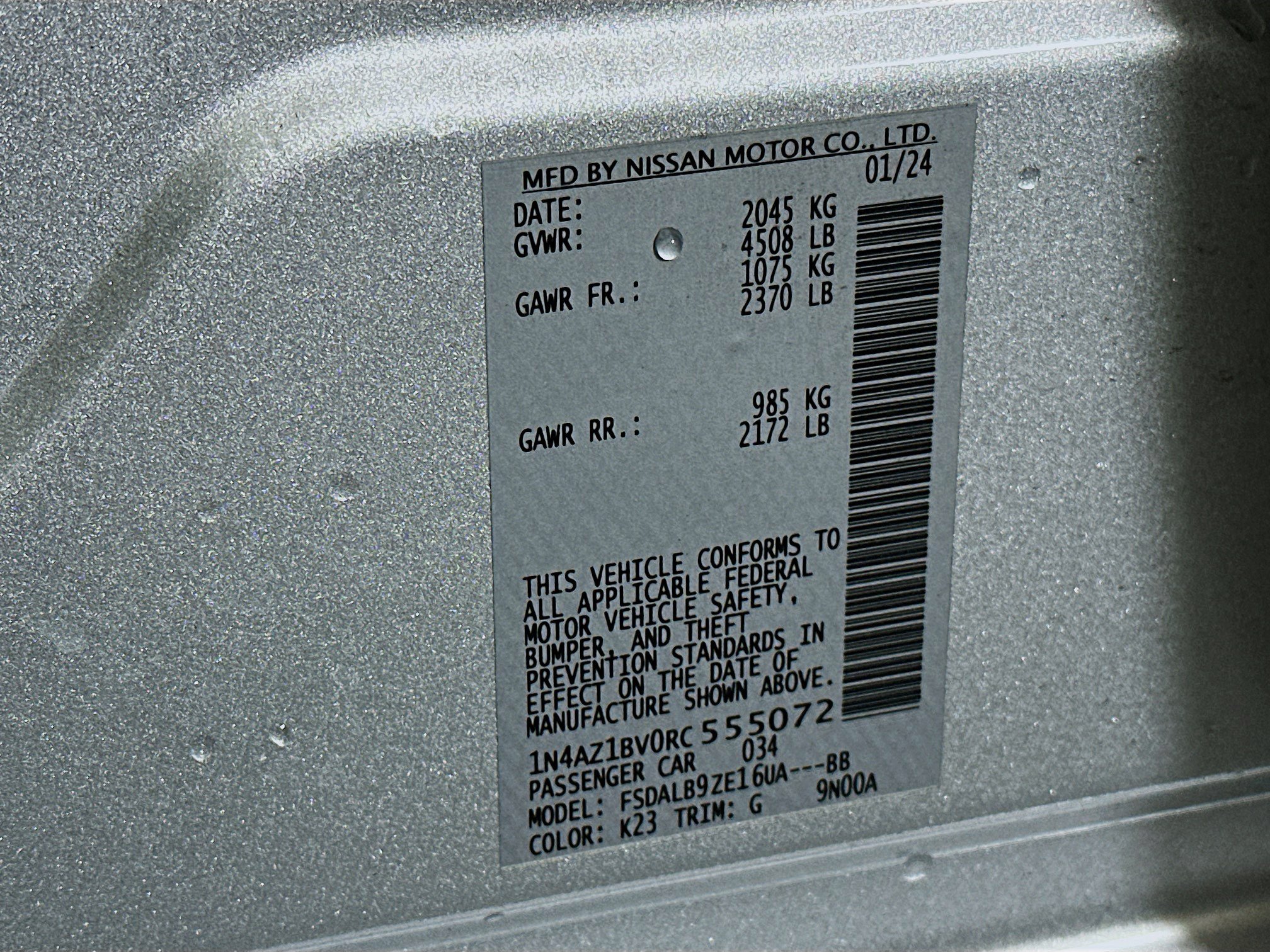 Used 2024 Nissan Leaf S FWD image 12