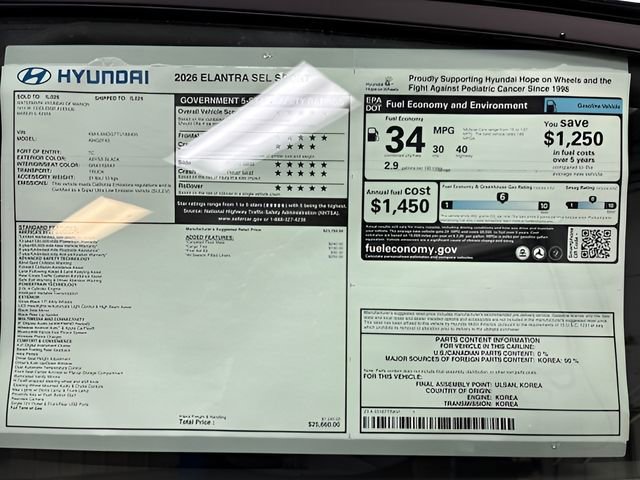 New 2026 Hyundai Elantra Sport image 28