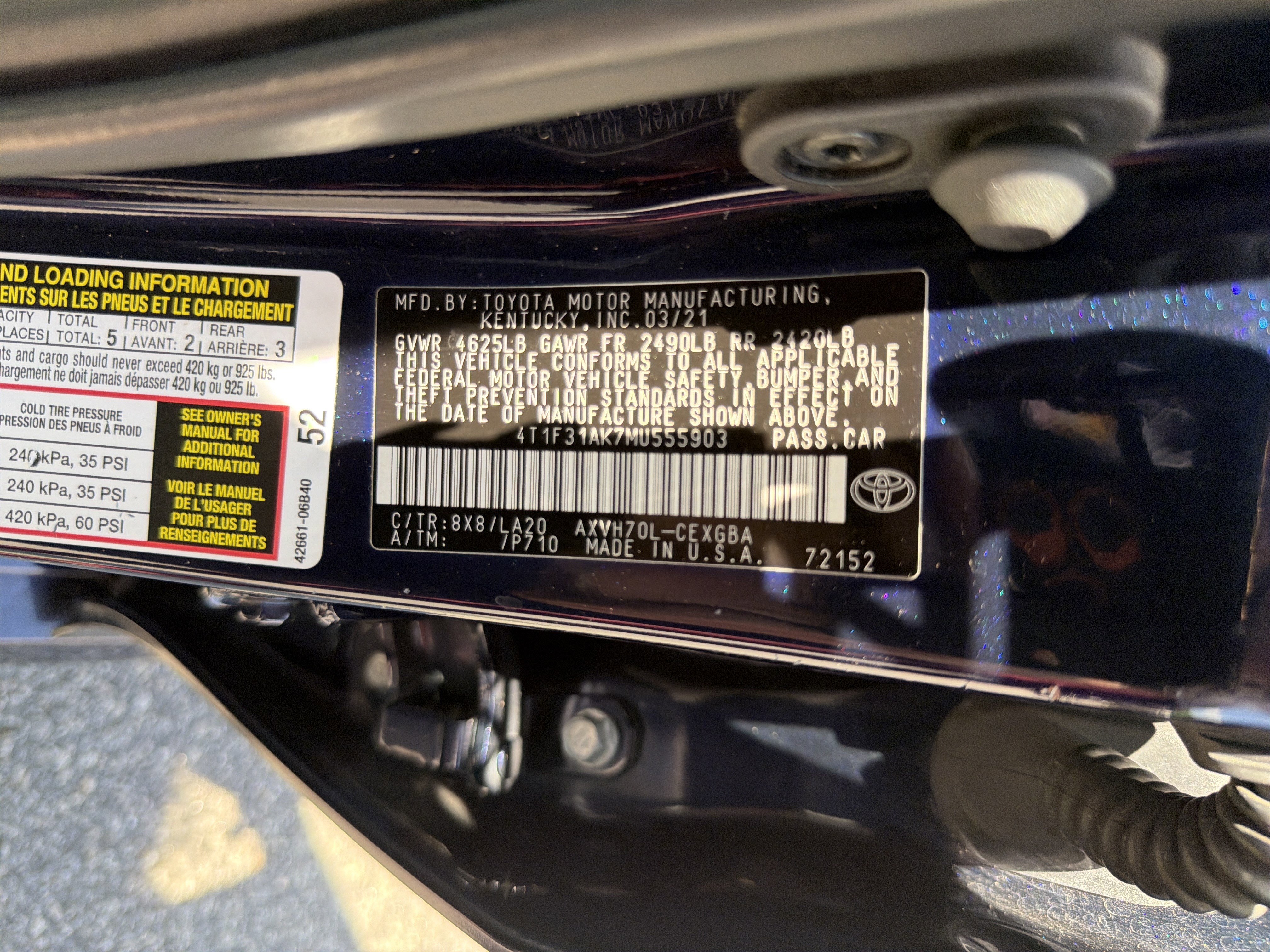 Certified 2021 Toyota Camry XLE image 32