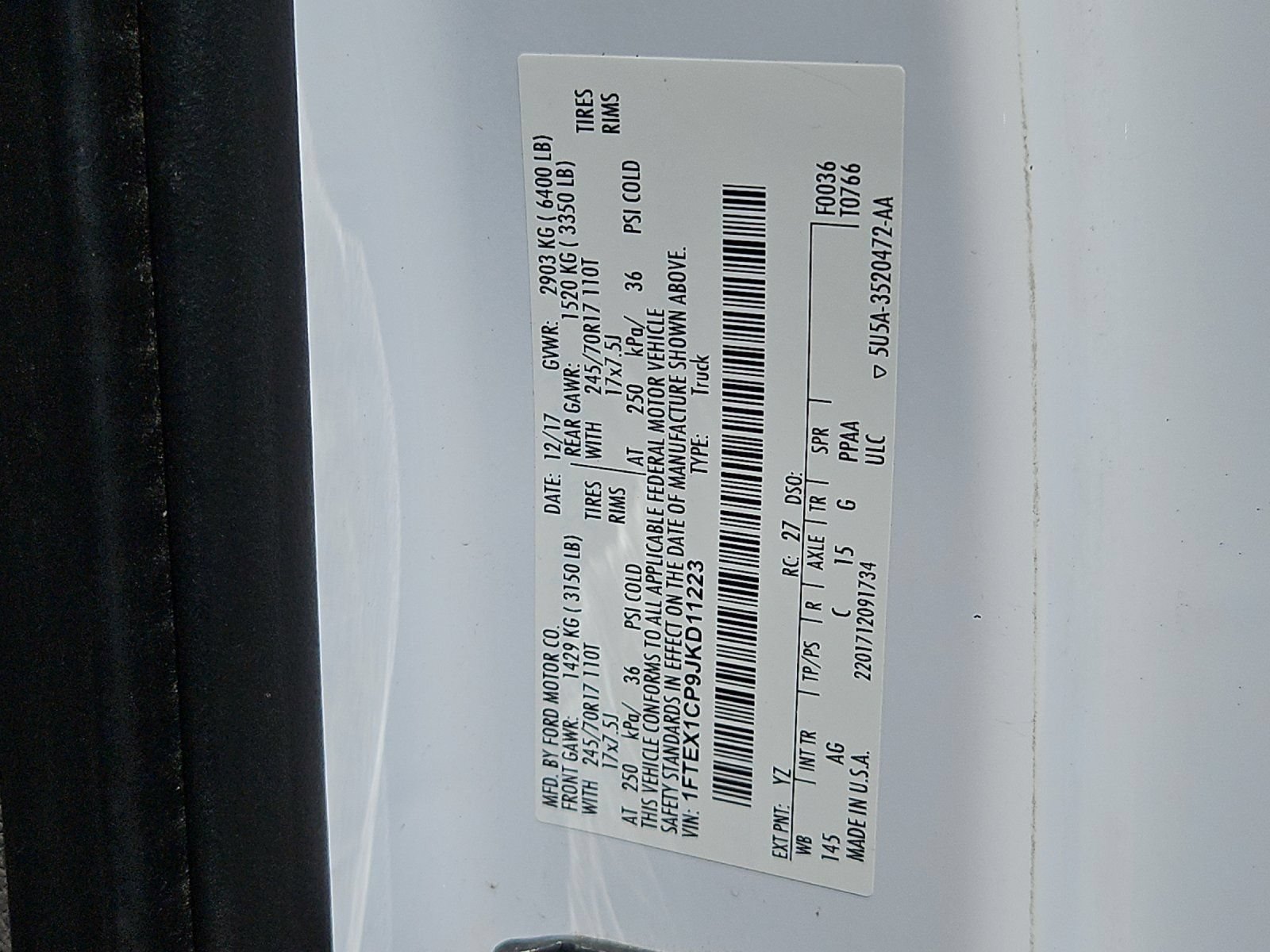 Used 2018 Ford F150 XL w/ Equipment Group 101A Mid RWD image 23