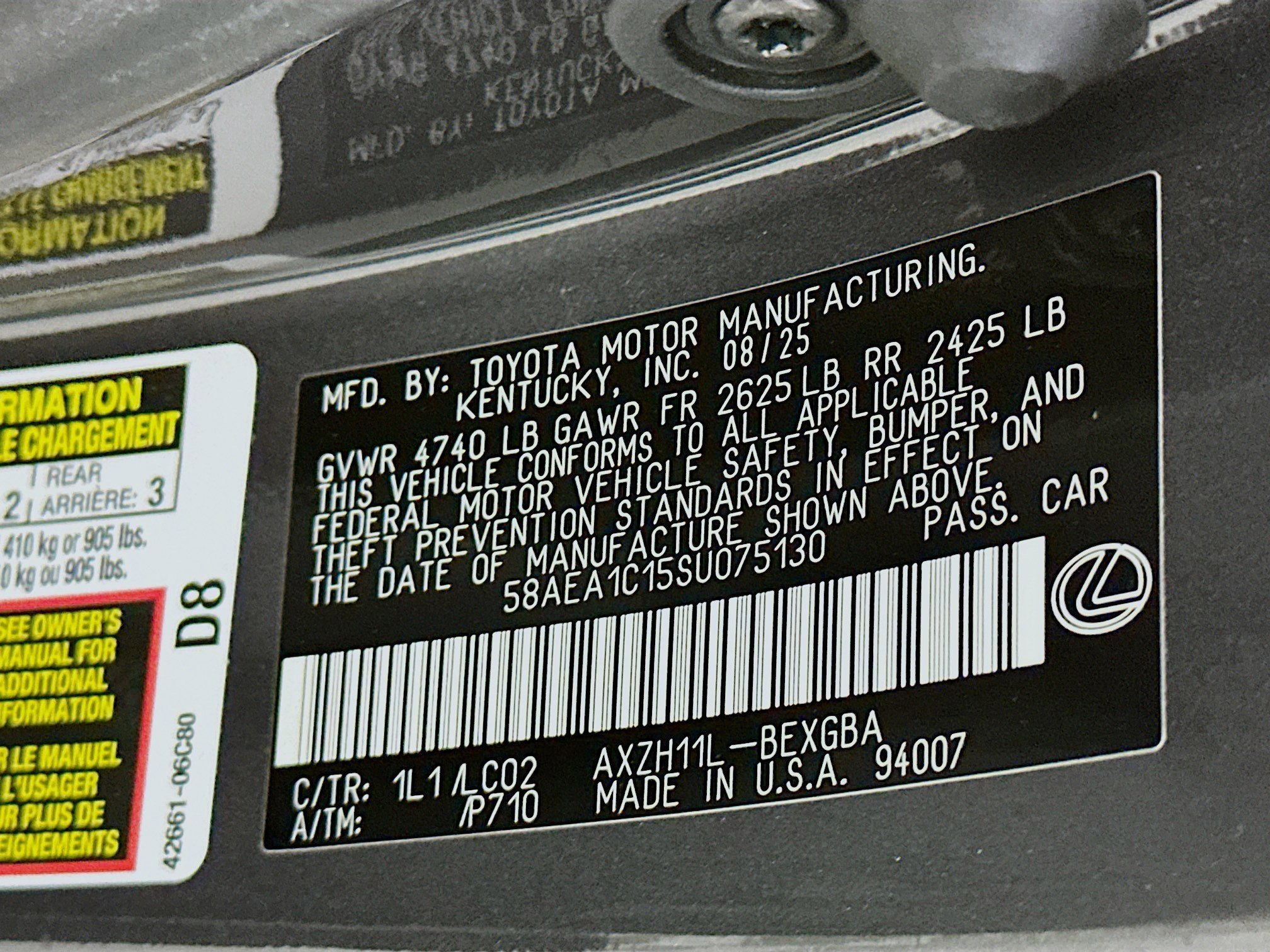 New 2025 Lexus ES 300h w/ Luxury Package image 36