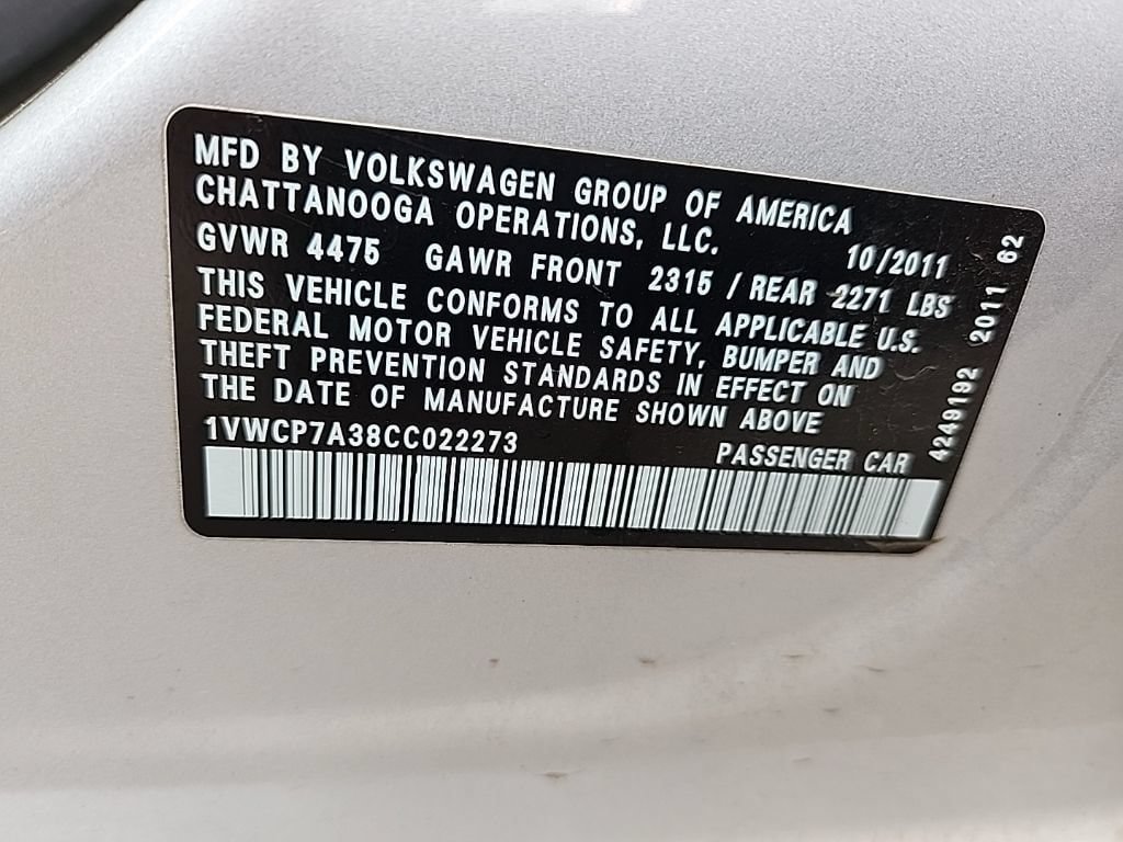 Used 2012 Volkswagen Passat 2.5 SEL Premium FWD image 40