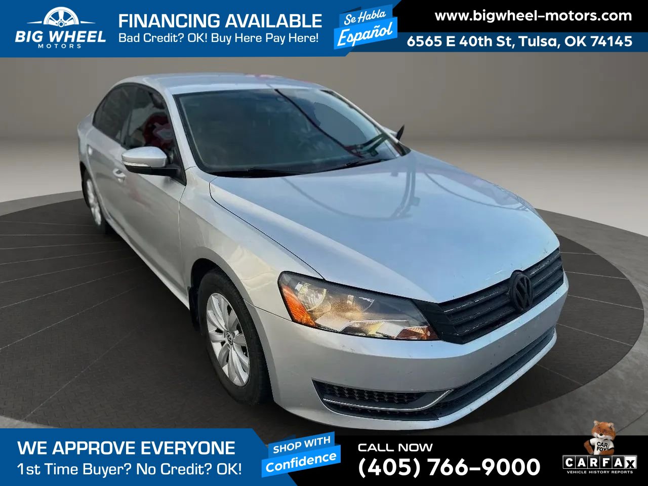 Used 2014 Volkswagen Passat 1.8T Wolfsburg Edition