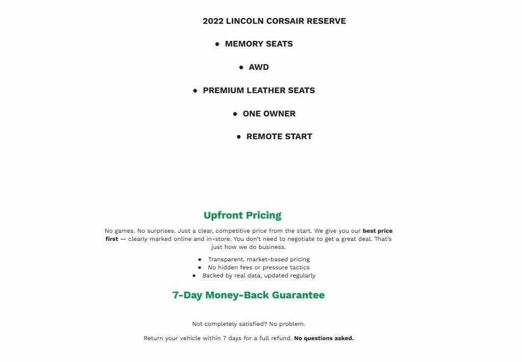 Used 2022 Lincoln Corsair Reserve image 2