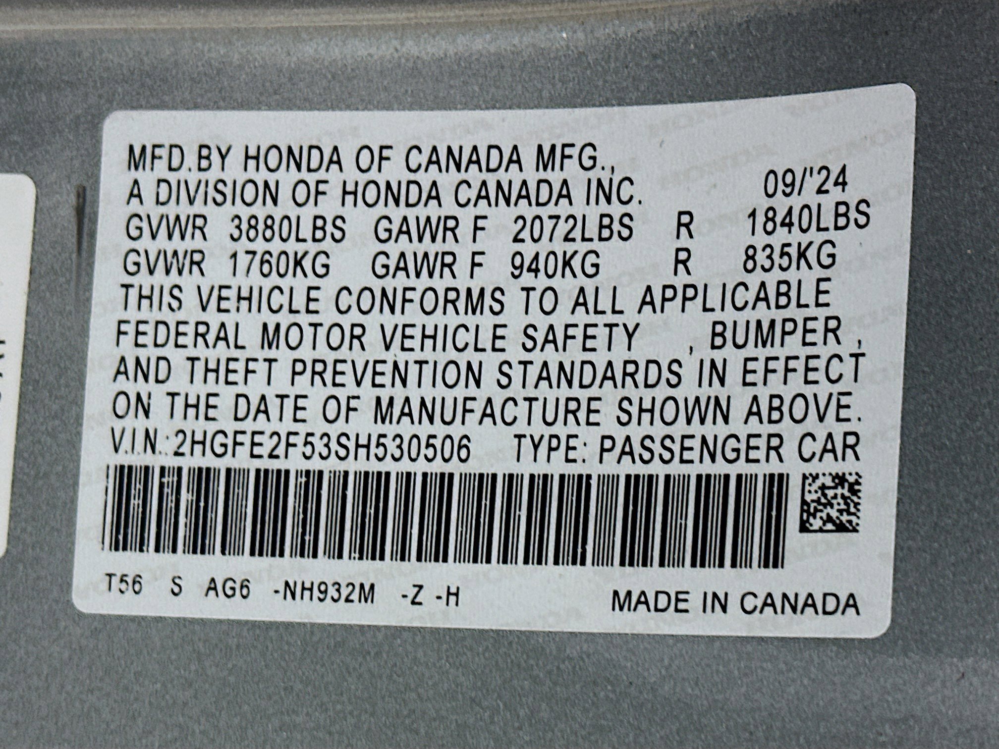 Used 2025 Honda Civic Sport image 12