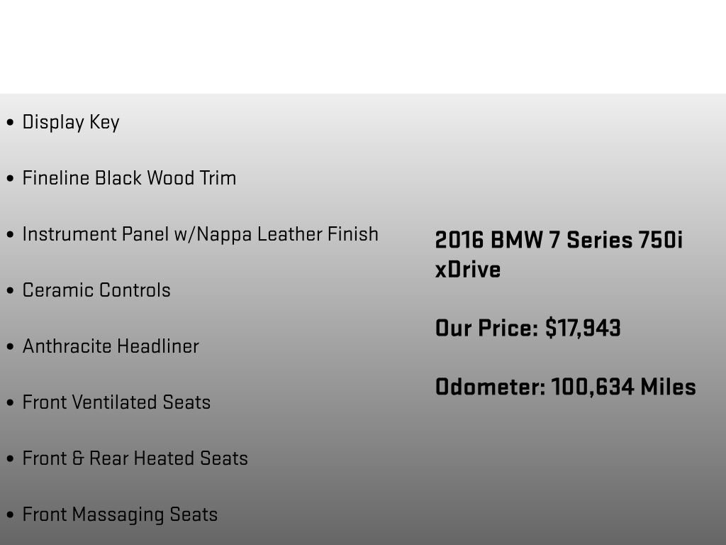 Used 2016 BMW 750i xDrive AWD/4WD image 25