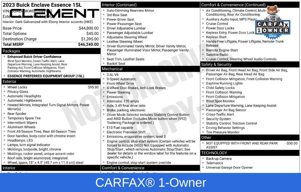 Used 2023 Buick Enclave Essence FWD image 3