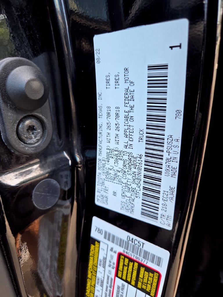 Used 2022 Toyota Tundra SR5 w/ SR5 Premium Package RWD image 30