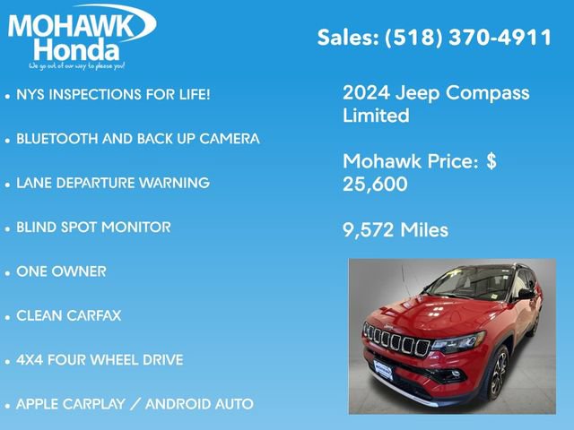 Used 2024 Jeep Compass Limited AWD/4WD image 7