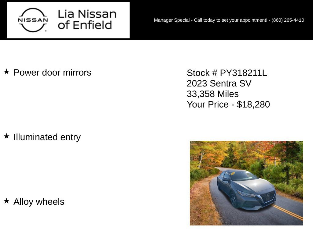 Used 2023 Nissan Sentra SV w/ All-Weather Package FWD image 15