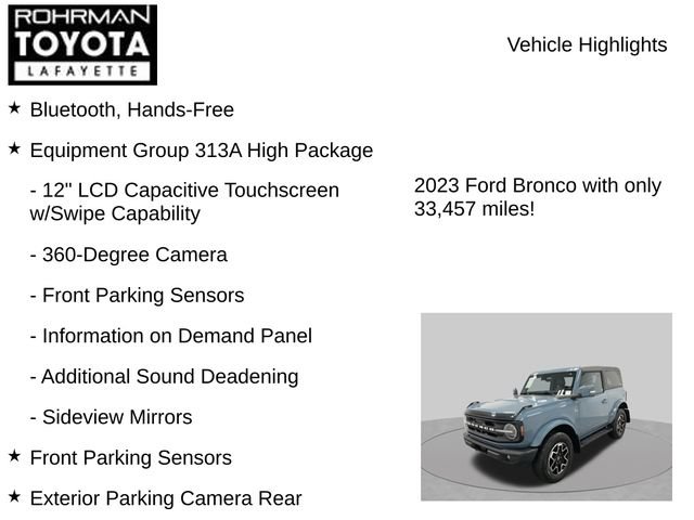 Used 2023 Ford Bronco Outer Banks AWD/4WD image 8