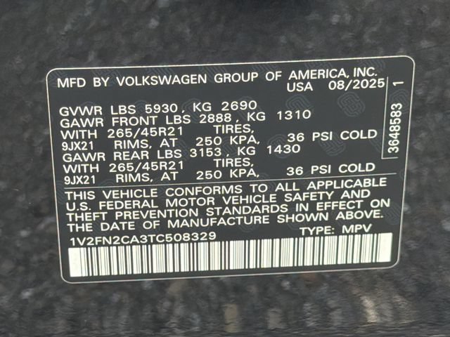 Certified 2026 Volkswagen Atlas SEL Premium R-Line AWD/4WD image 31