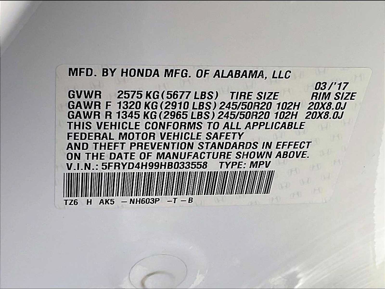 Used 2017 Acura MDX SH-AWD image 33