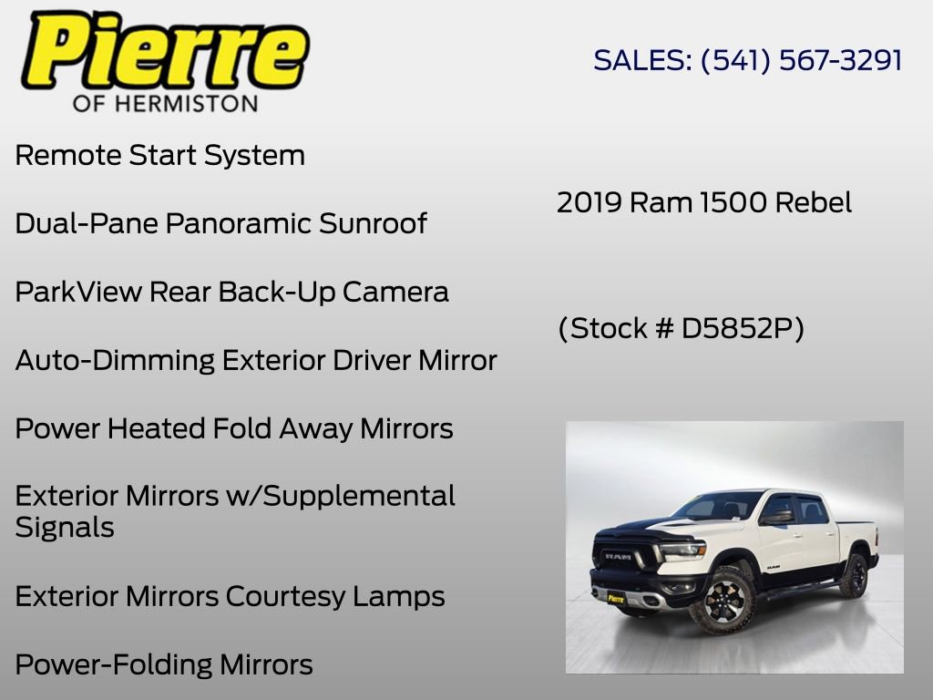 Used 2019 RAM 1500 Rebel w/ Leather & Sound Group w/ 2_W AWD/4WD image 36