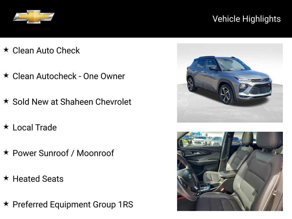 Used 2021 Chevrolet TrailBlazer RS w/ Sun and Liftgate Package AWD/4WD image 18