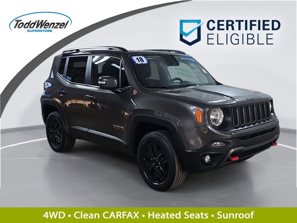 Used 2018 Jeep Renegade Trailhawk w/ UConnect 8.4 Nav Group image 1