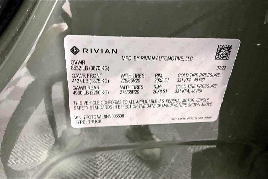 Used 2022 Rivian R1T Launch Edition AWD/4WD image 14