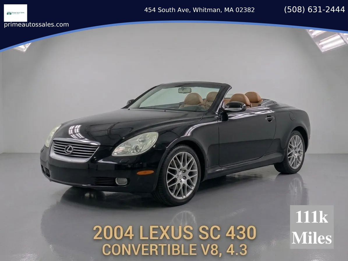 Used 2004 Lexus SC 430 Convertible w/ Preferred Accessory Pkg RWD image 1