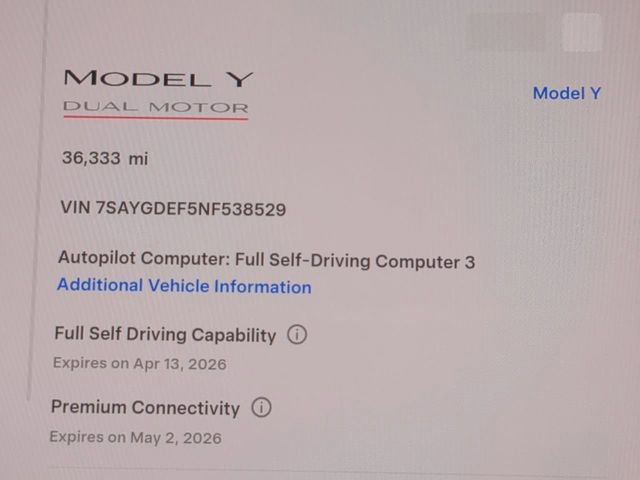 Used 2022 Tesla Model Y Performance image 32