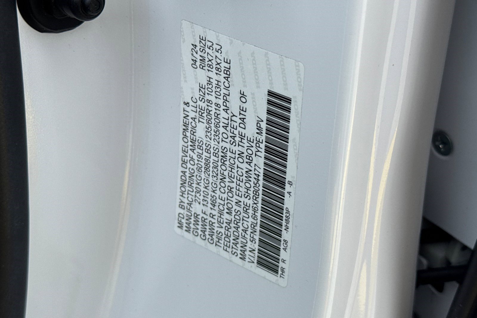 Certified 2024 Honda Odyssey EX-L image 22