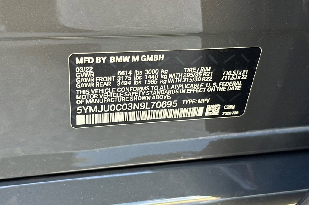 Used 2022 BMW X5 M w/ Competition Package 2 AWD/4WD image 36