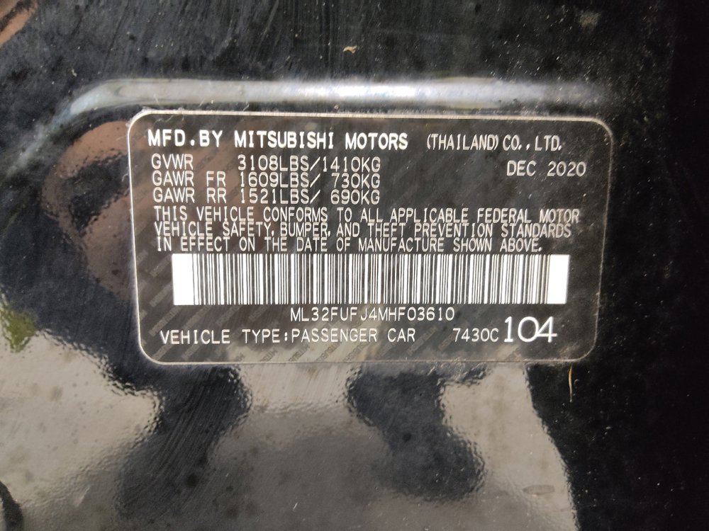 Used 2021 Mitsubishi Mirage G4 LE image 33
