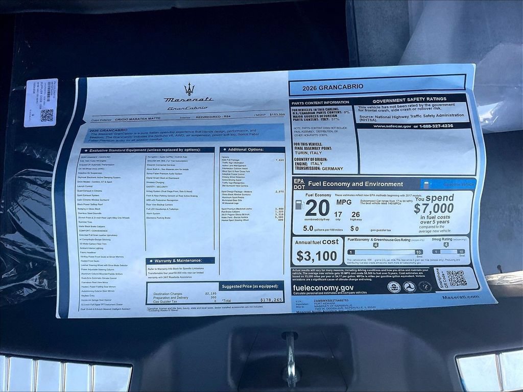 New 2026 Maserati GranCabrio Modena AWD/4WD image 14