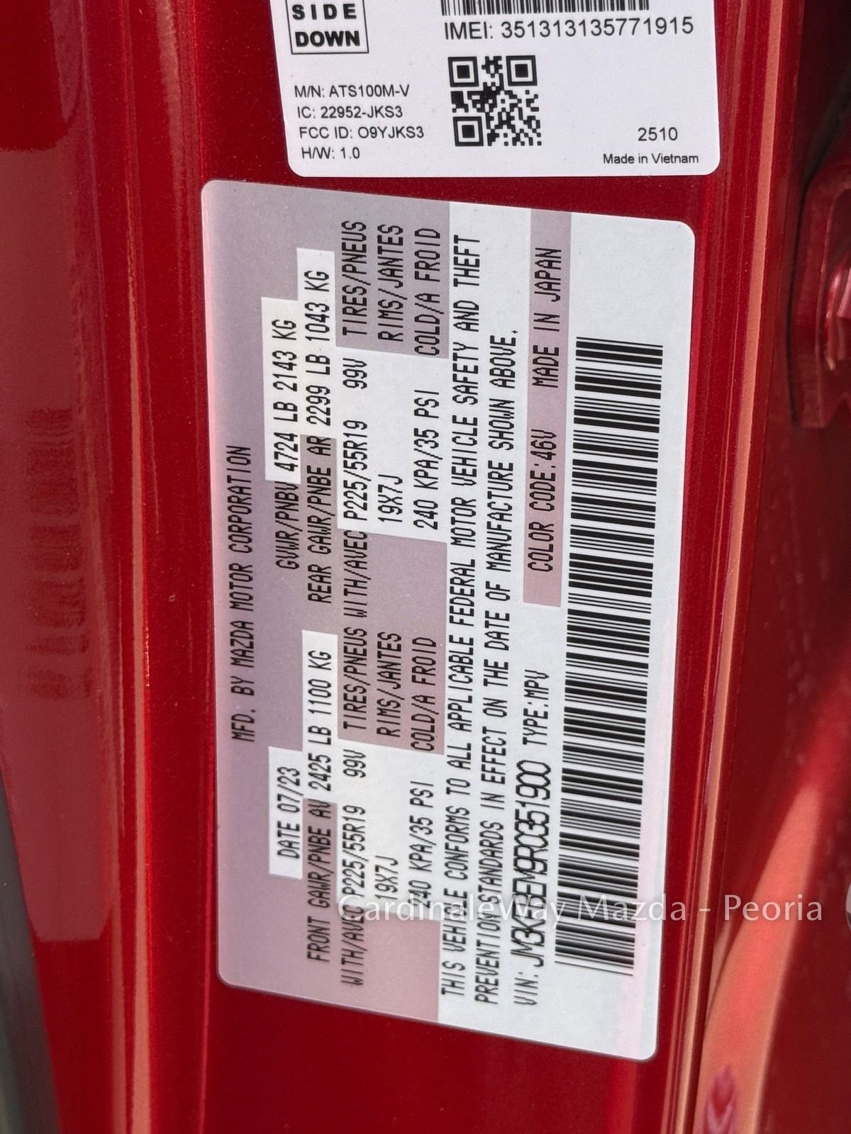 Used 2024 MAZDA CX-5 AWD 2.5 S w/ Premium Plus Pkg image 37