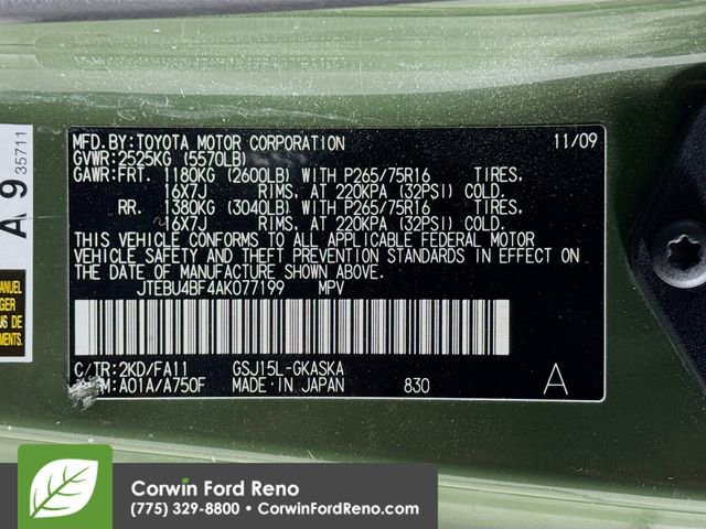 Used 2010 Toyota FJ Cruiser 4WD image 29