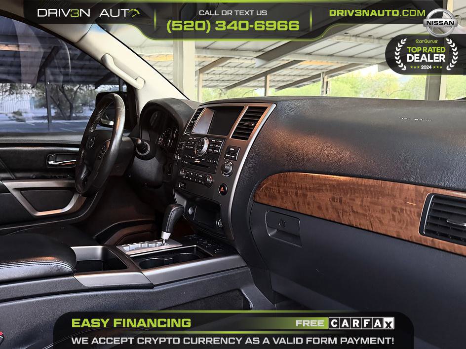Used 2015 Nissan Armada Platinum w/ 2nd Row Captain Seat Package RWD image 16