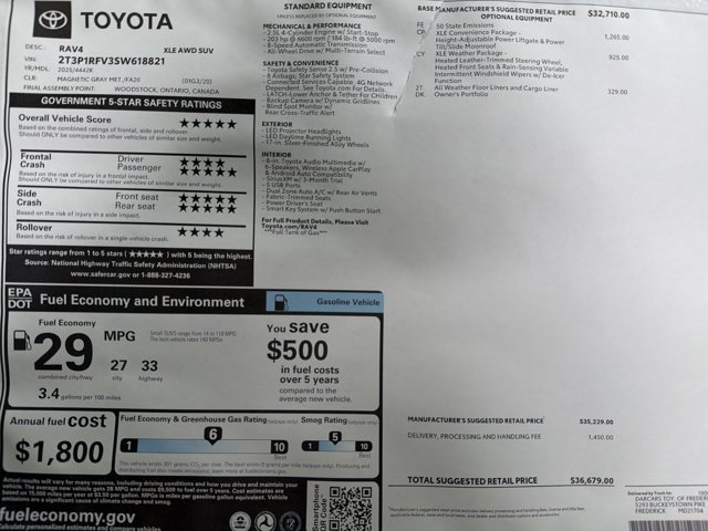 Certified 2025 Toyota RAV4 XLE w/ Convenience Package image 25