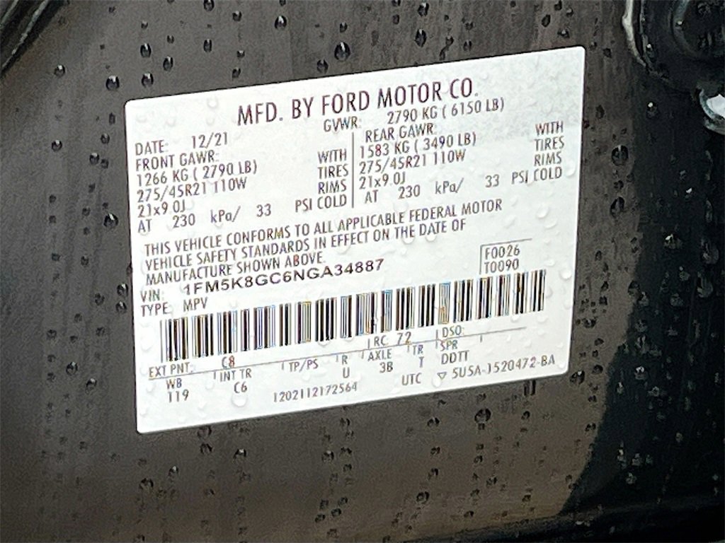 Used 2022 Ford Explorer ST w/ Equipment Group 401A image 34