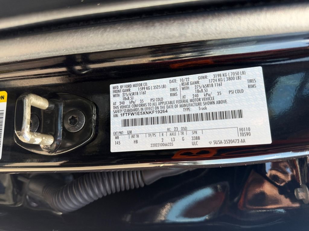 Used 2022 Ford F150 Lariat w/ Trailer Tow Package AWD/4WD image 26