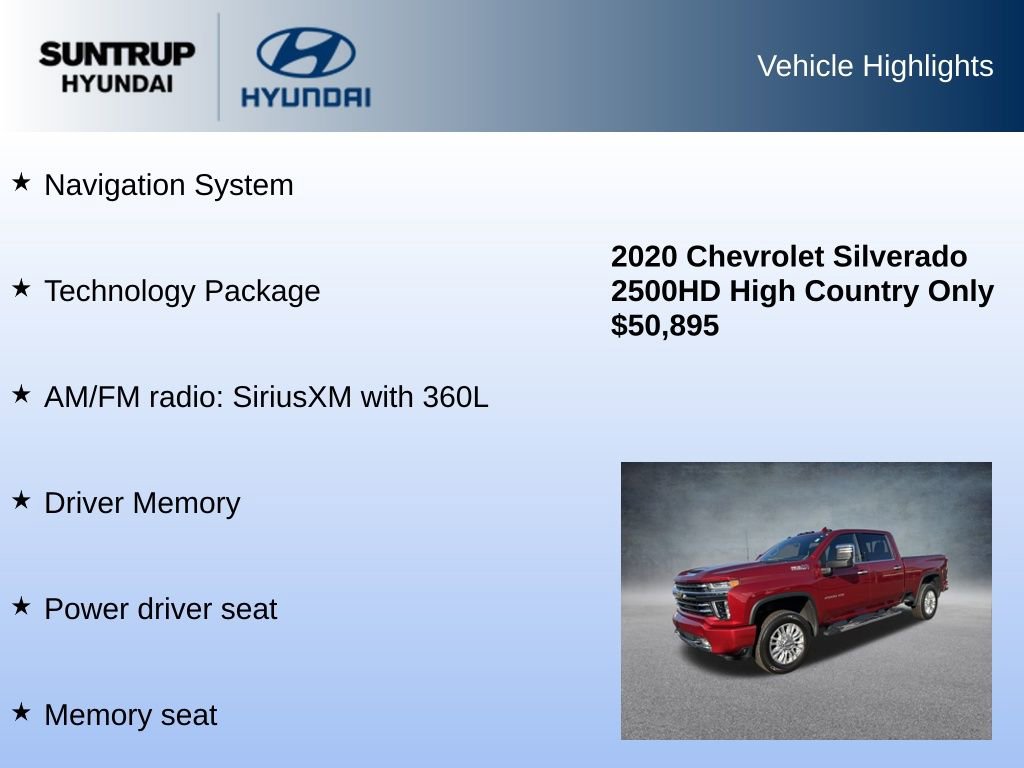 Used 2020 Chevrolet Silverado 2500 High Country w/ Z71 Off-Road Package image 8