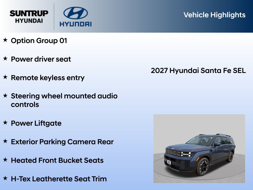 New 2027 Hyundai Santa Fe SEL AWD/4WD image 7