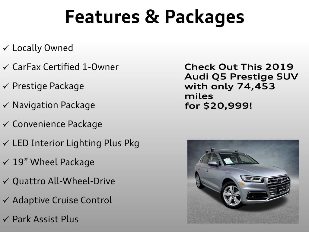 Used 2019 Audi Q5 Prestige AWD/4WD image 4