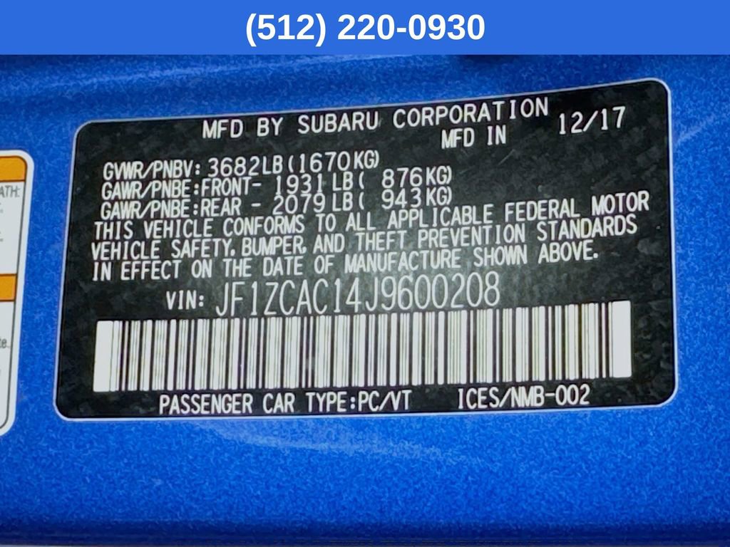 Used 2018 Subaru BRZ Limited w/ Performance Package image 41