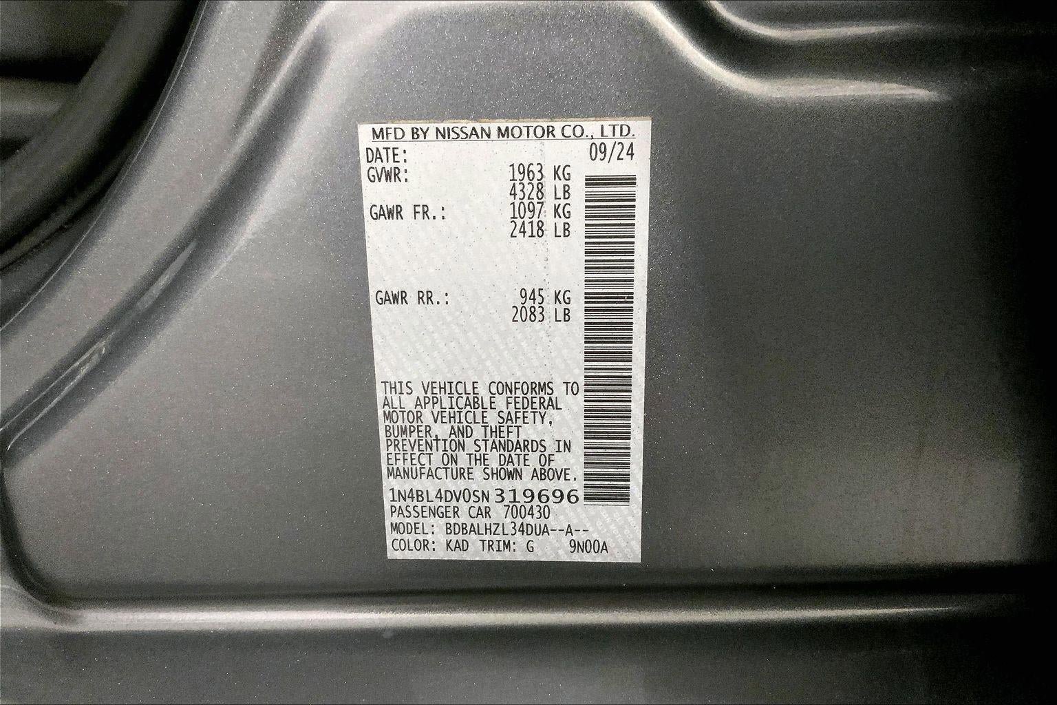 Used 2025 Nissan Altima 2.5 SV FWD image 31
