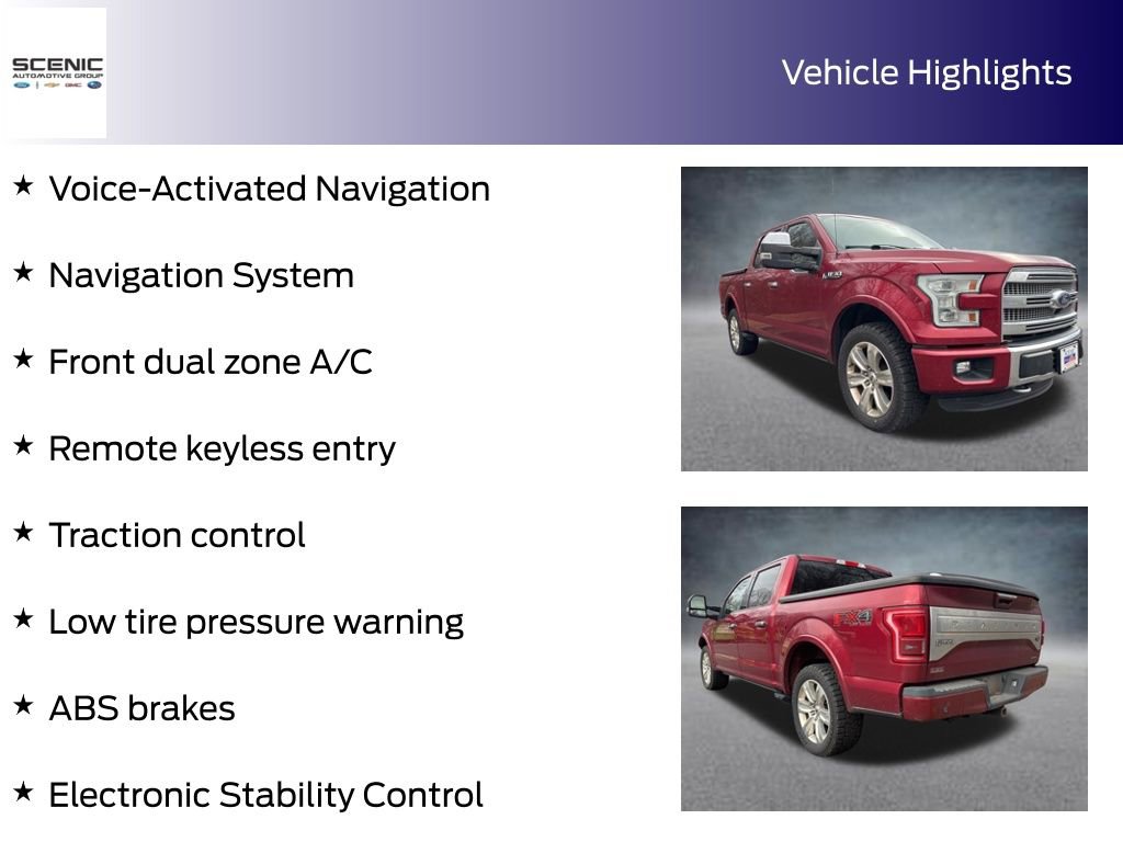 Used 2016 Ford F150 Platinum w/ Equipment Group 701A Luxury image 5