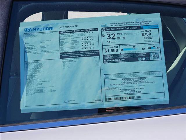 New 2026 Hyundai Sonata SE image 8