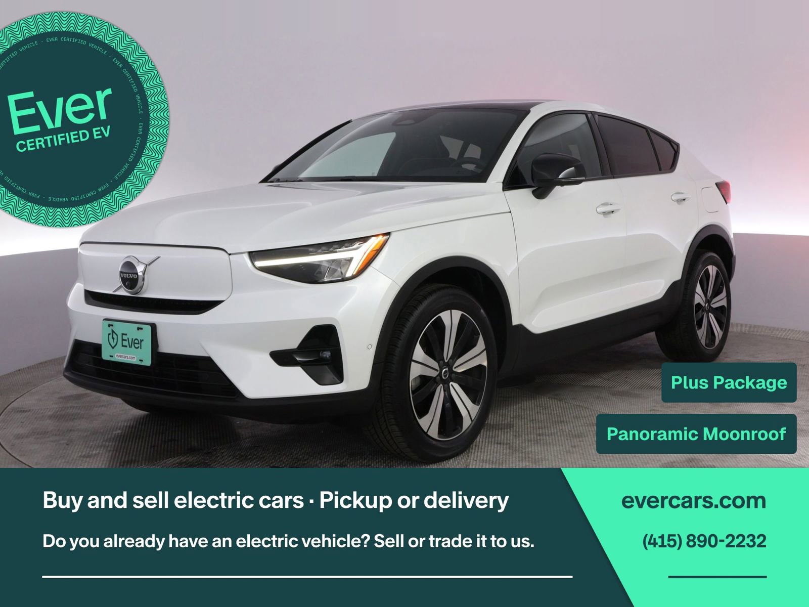 Used 2023 Volvo C40 P8 Recharge Plus AWD/4WD image 1