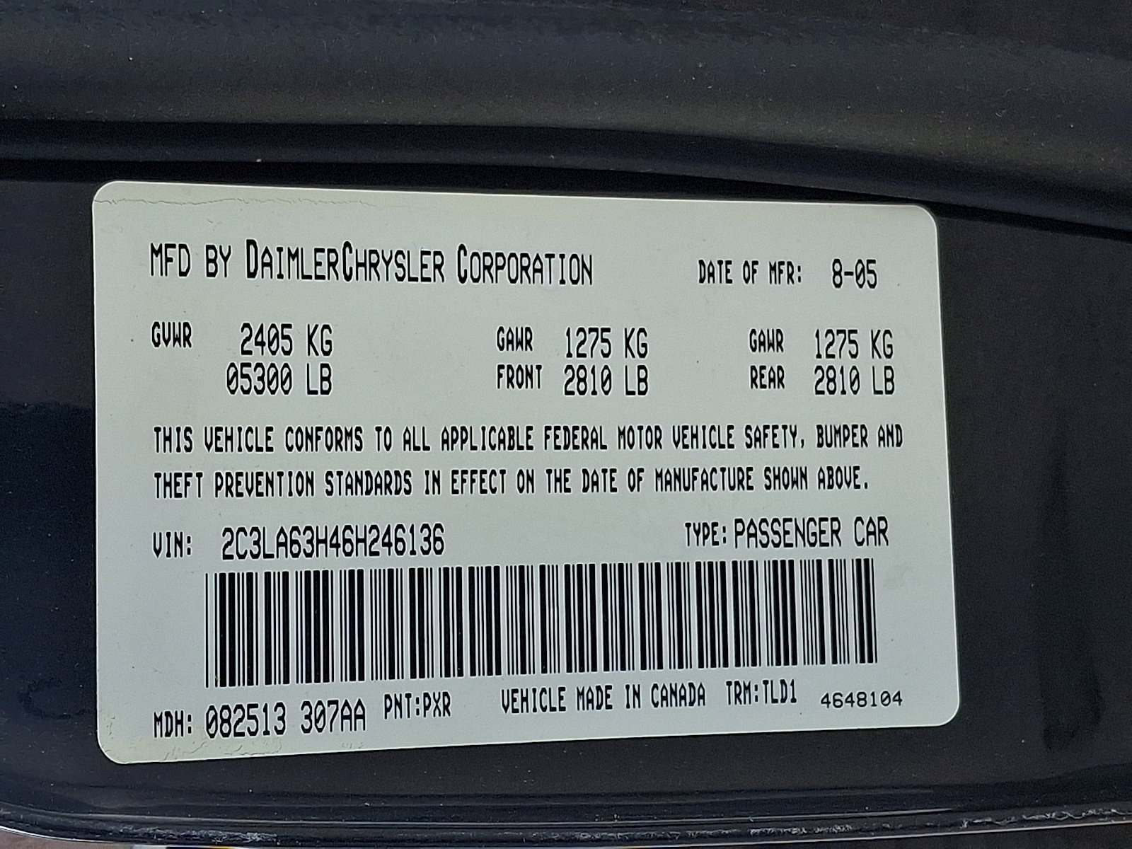 Used 2006 Chrysler 300 C w/ Protection Group II RWD image 28