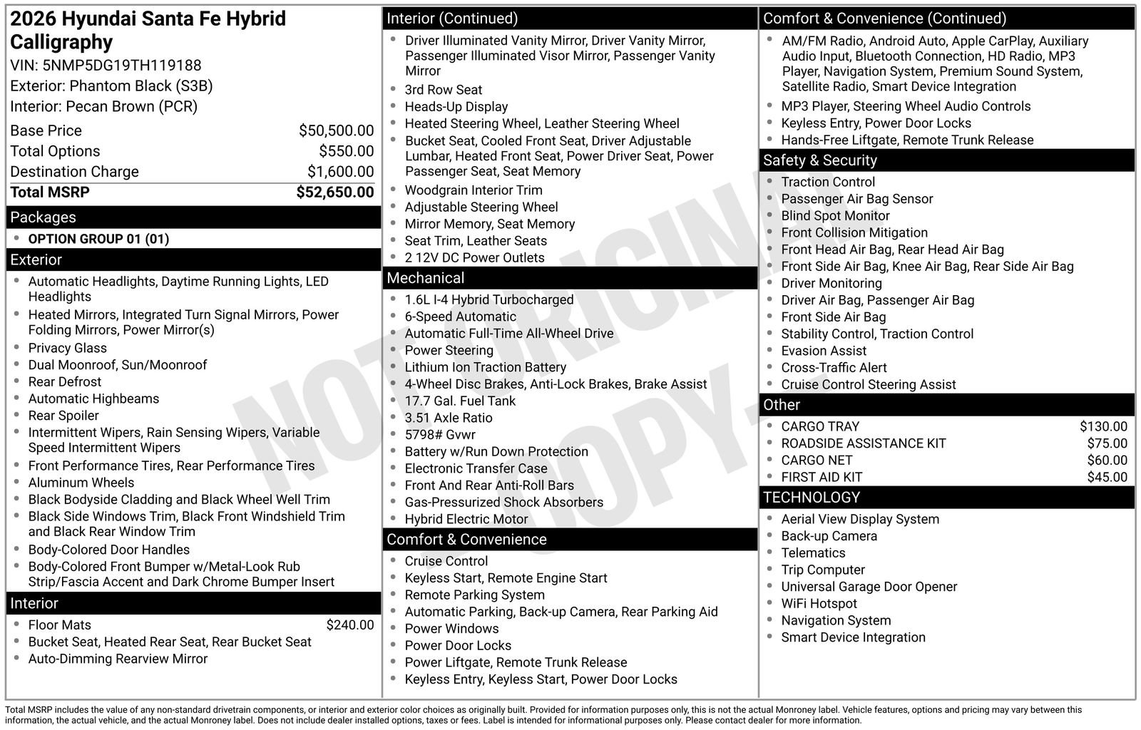 New 2026 Hyundai Santa Fe Calligraphy AWD/4WD image 21