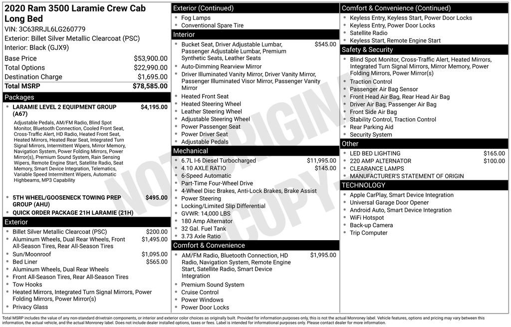 Used 2020 RAM 3500 Laramie image 40