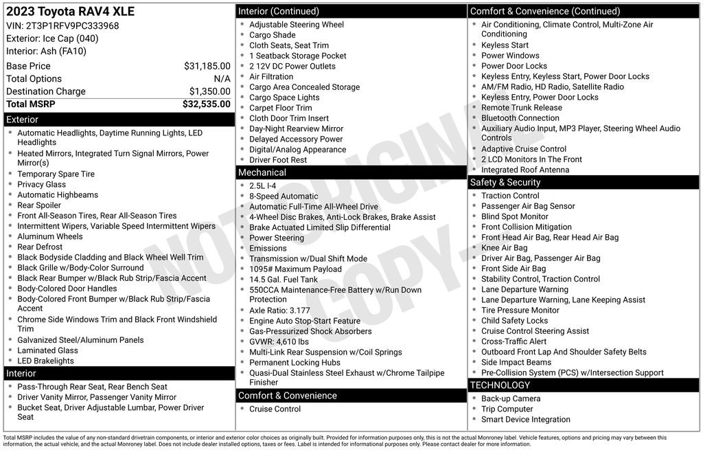 Used 2023 Toyota RAV4 XLE image 2